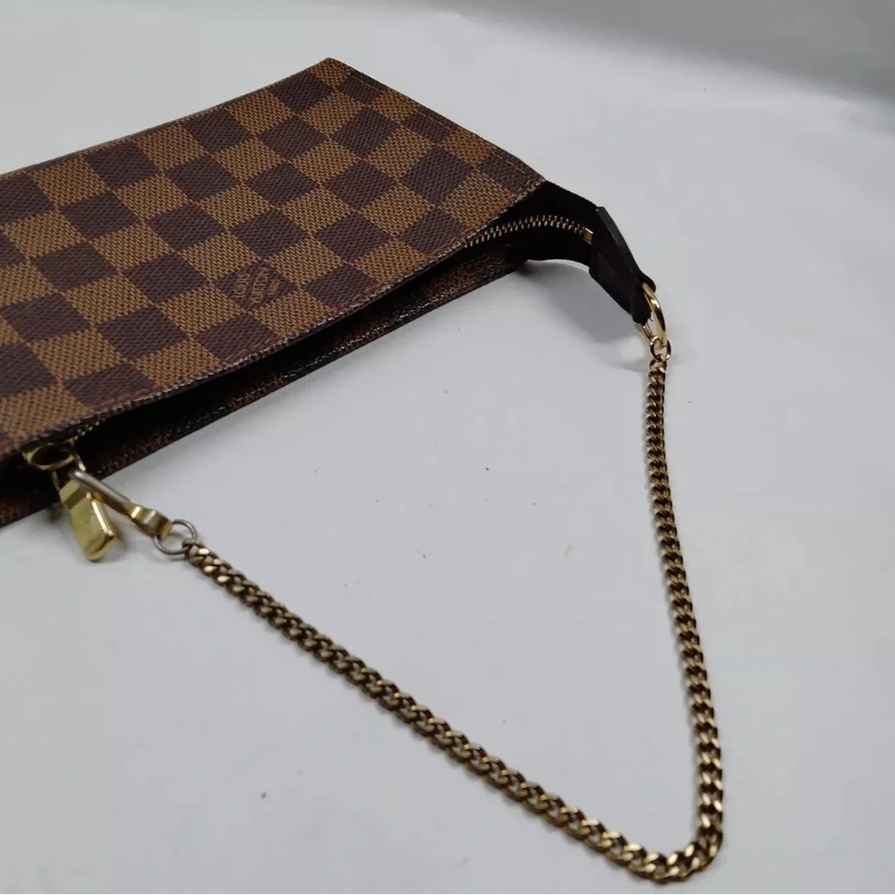 Louis Vuitton LV Accessory pouch Bucket pouch Brown Damier